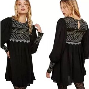 FREE PEOPLE late night picnic mini dress